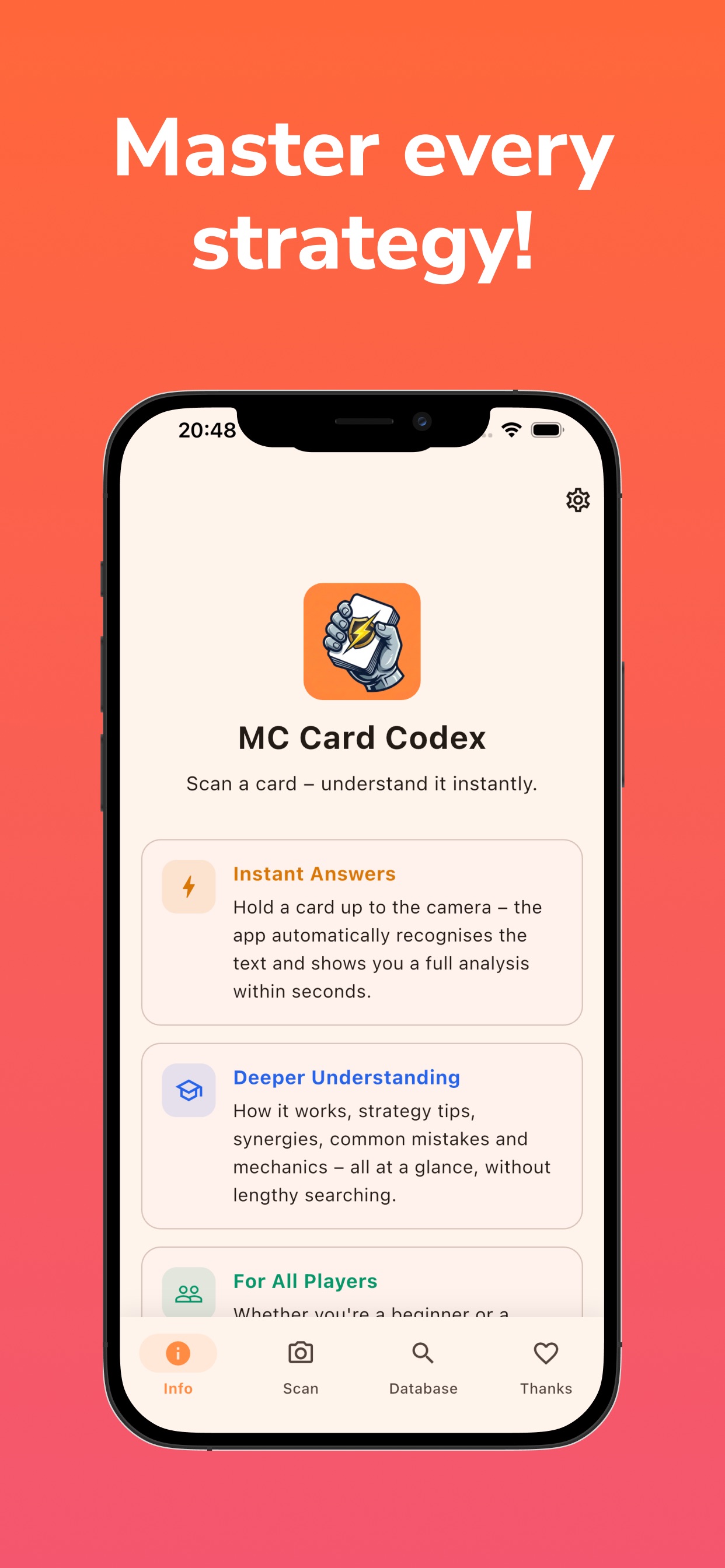 MC Card Codex: LCG Deck Companion Screenshot 1